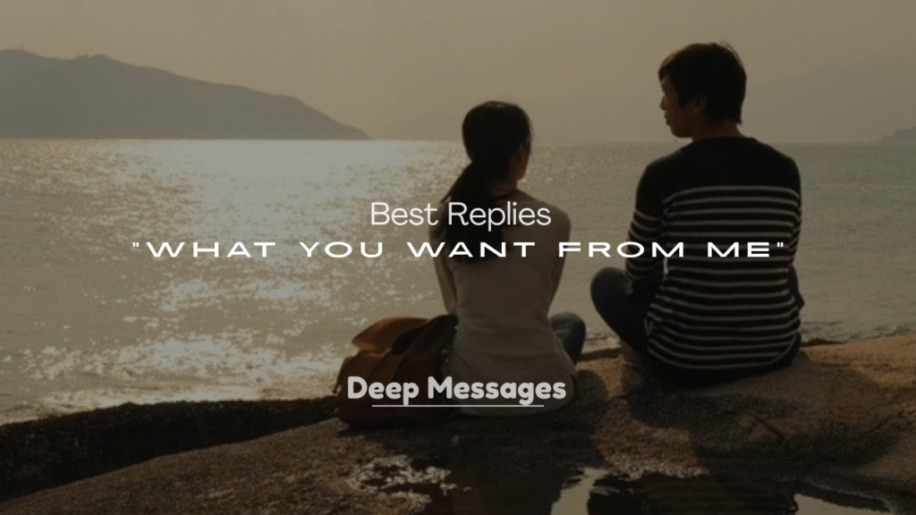 250+ Best Replies to “What You Want From Me”