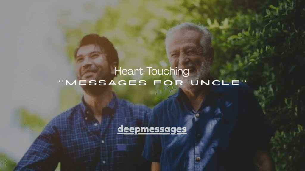 120+ Heart Touching Messages for Uncle to Make Him Feel Truly Loved