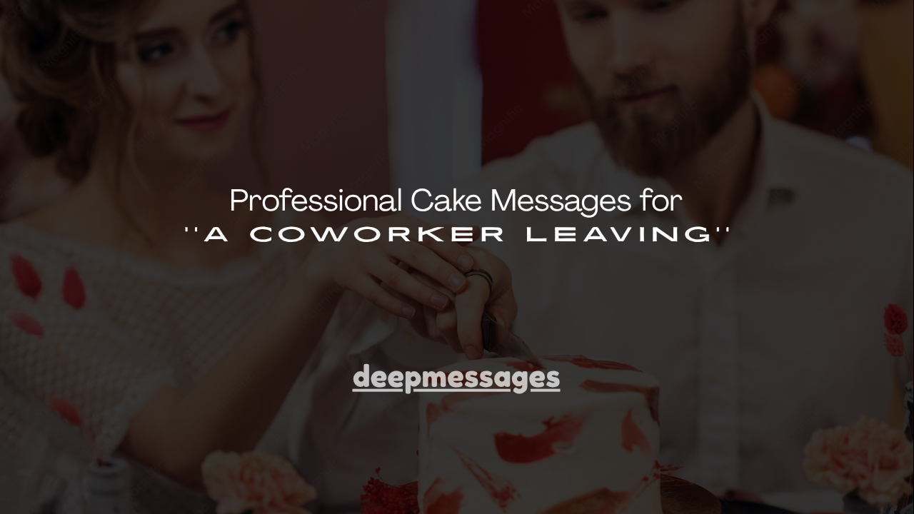 120+ Professional Cake Messages for a Coworker Leaving
