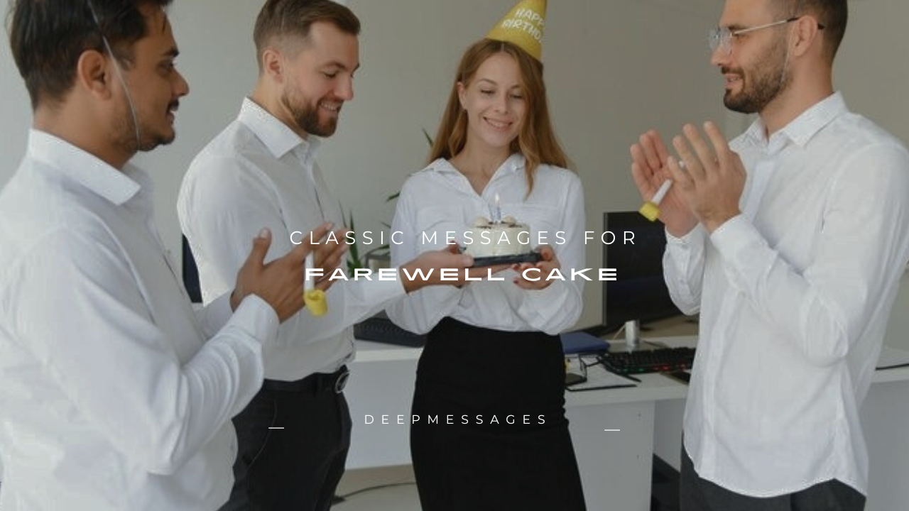 160+ Classic Messages for Farewell Cake
